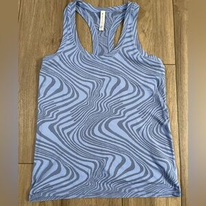 Athleta Blue Swirl Racerback Tank - size large - never worn